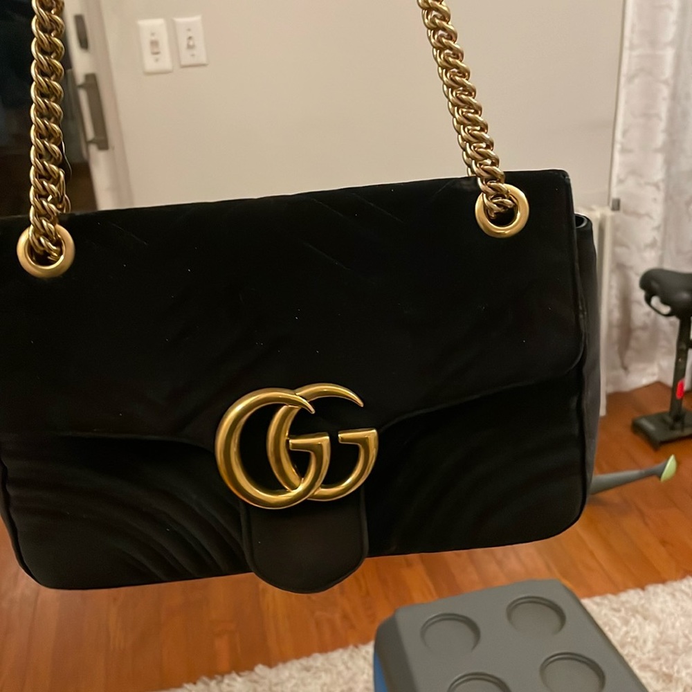 Gucci matelasse velvet medium